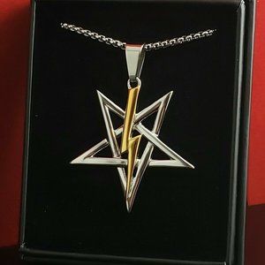 Satan Demon Seal Church-Stainless Steel (316L)-18k